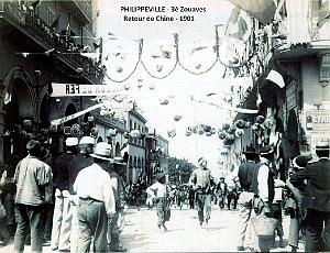Philippeville - 3e Zouaves - Retour de Chine - 1901